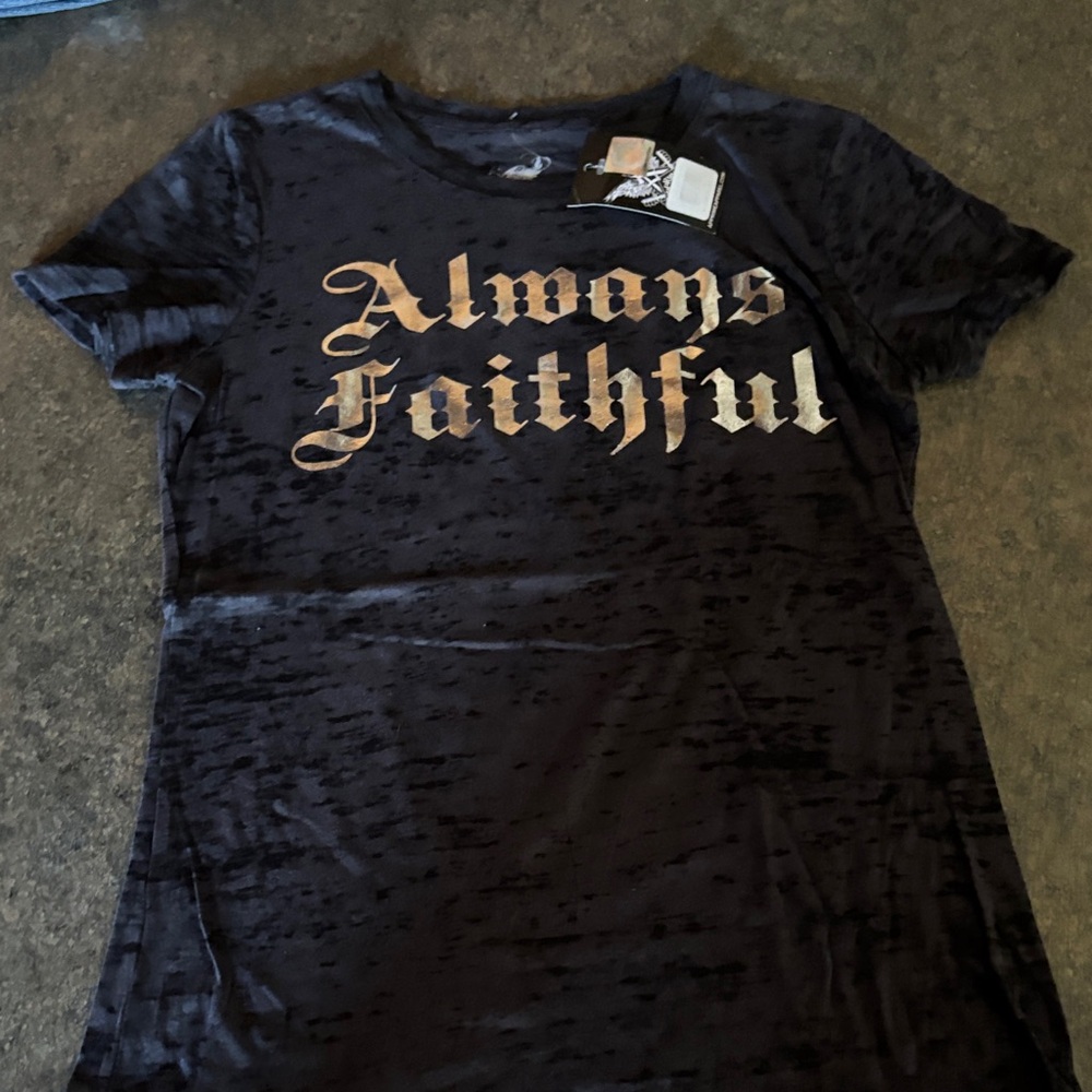 Black Graphic Tee - Always Faithful